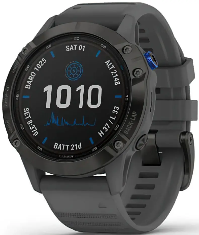Смарт-часы Garmin Fenix 6 Pro Solar (Black/Slate Grey)