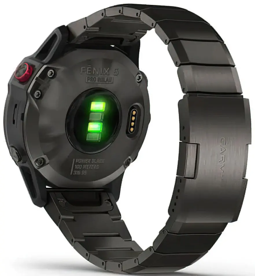 Ceas inteligent Garmin Fenix 6 Pro Solar Titanium DLC Band (Titanium Carbon Grey)