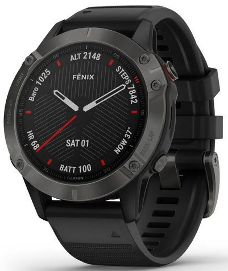 Ceas inteligent Garmin Fenix 6 Sapphire (Gray/Black)