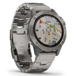 Ceas inteligent Garmin Fenix 6 Sapphire with Titanium Band (Black) Thumb