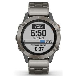 Ceas inteligent Garmin Fenix 6 Sapphire with Titanium Band (Black) Thumb