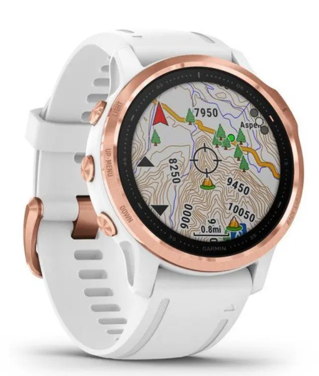 Смарт-часы Garmin Fenix 6S Pro (Rose Gold/White)