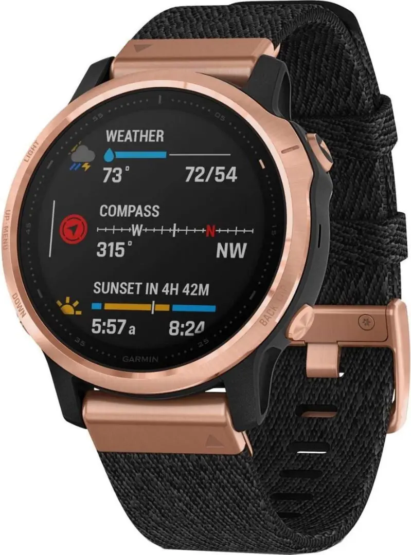 Смарт-часы Garmin Fenix 6S Sapphire with Black Nylon Band (Black)