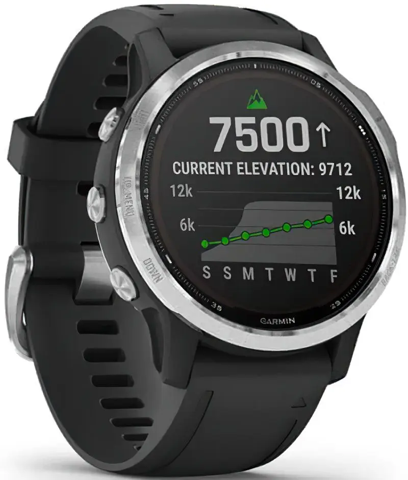 Смарт-часы Garmin Fenix 6S Solar (Silver/Black)
