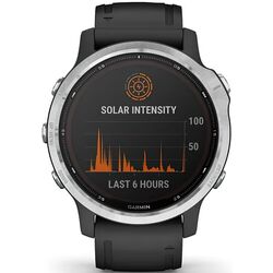 Ceas inteligent Garmin Fenix 6S Solar (Silver/Black)