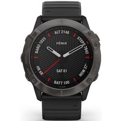 Смарт-часы Garmin Fenix 6X Sapphire (Carbon Gray/Black)