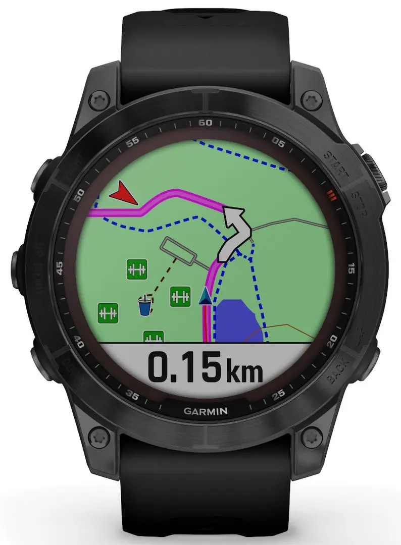 Ceas inteligent Garmin Fenix 7 Sapphire Solar (Carbon Gray)