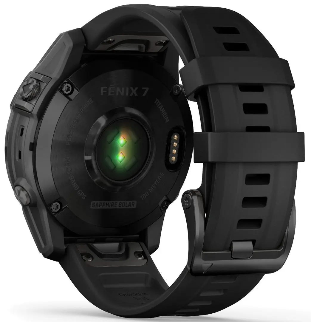 Ceas inteligent Garmin Fenix 7 Sapphire Solar (Carbon Gray)