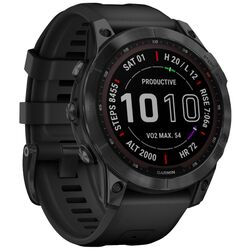 Ceas inteligent Garmin Fenix 7 Sapphire Solar (Carbon Gray)