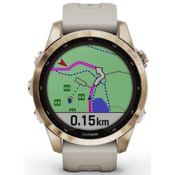 Ceas inteligent Garmin Fenix 7 Sapphire Solar (Cream Gold) Thumb