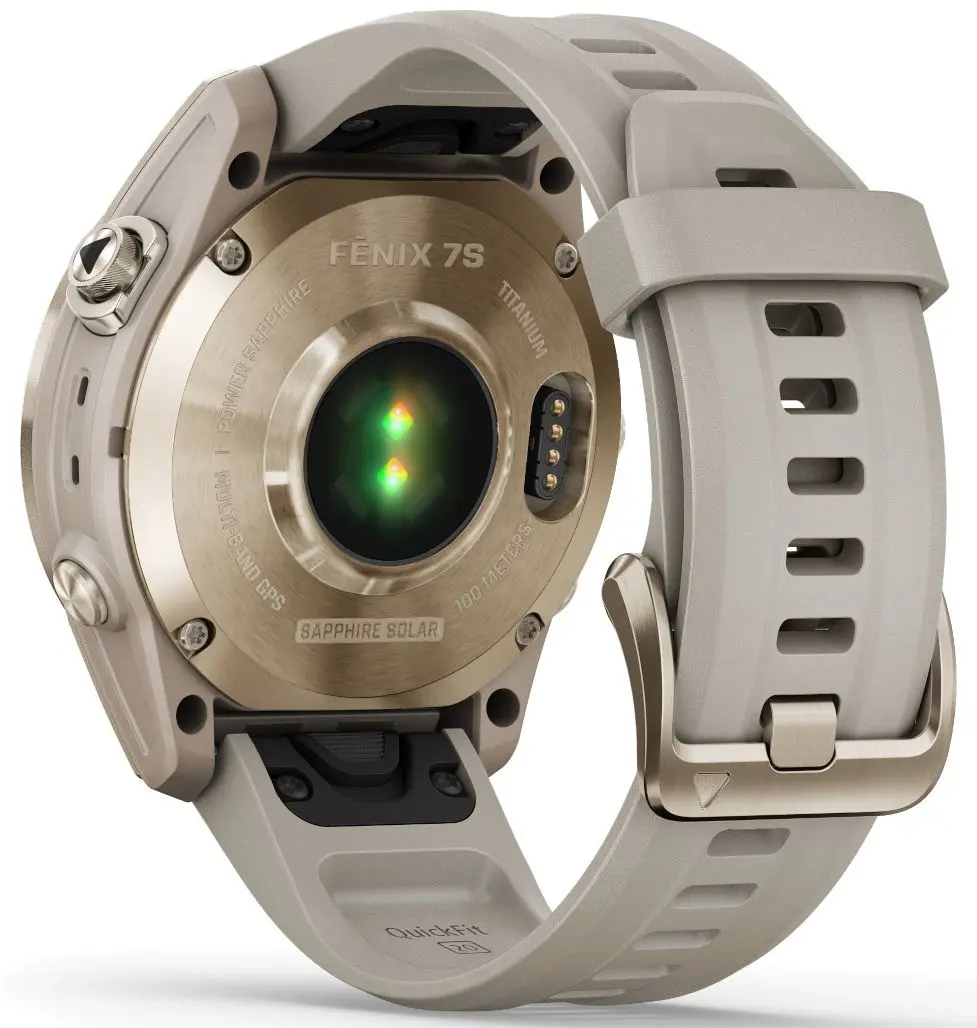 Ceas inteligent Garmin Fenix 7 Sapphire Solar (Cream Gold)