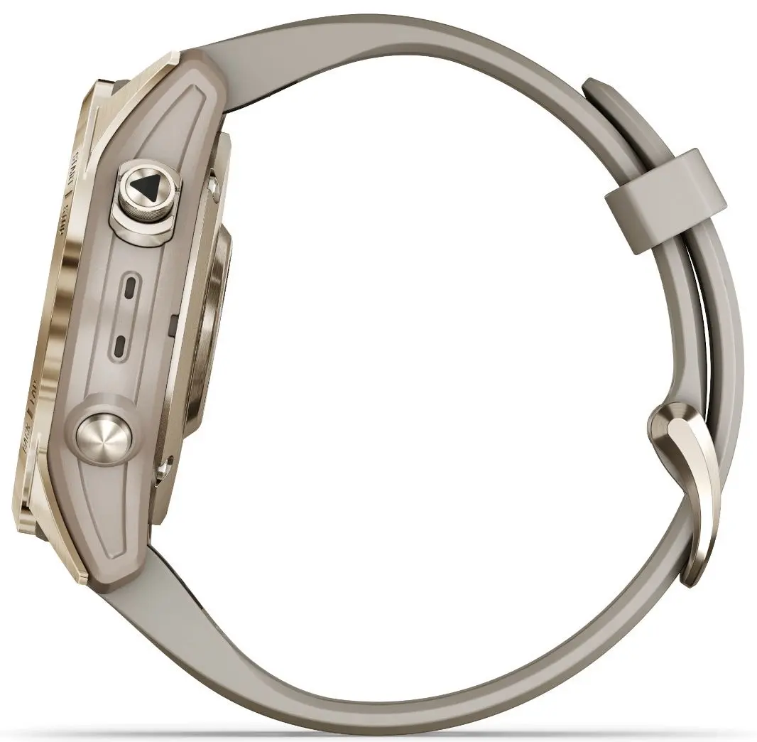 Ceas inteligent Garmin Fenix 7 Sapphire Solar (Cream Gold)