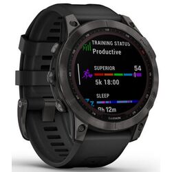 Ceas inteligent Garmin Fenix 7 Sapphire Solar (Titanium Black) Thumb