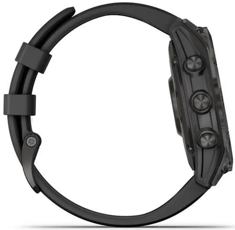 Ceas inteligent Garmin Fenix 7 Sapphire Solar (Titanium Black)
