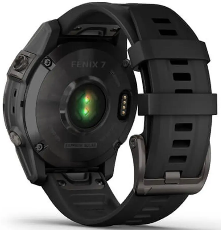 Ceas inteligent Garmin Fenix 7 Sapphire Solar (Titanium Black)