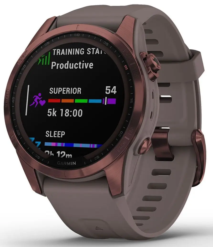 Смарт-часы Garmin Fenix 7S Sapphire Solar (Dark Bronze)