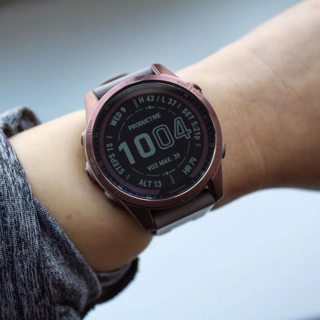 Смарт-часы Garmin Fenix 7S Sapphire Solar (Dark Bronze)