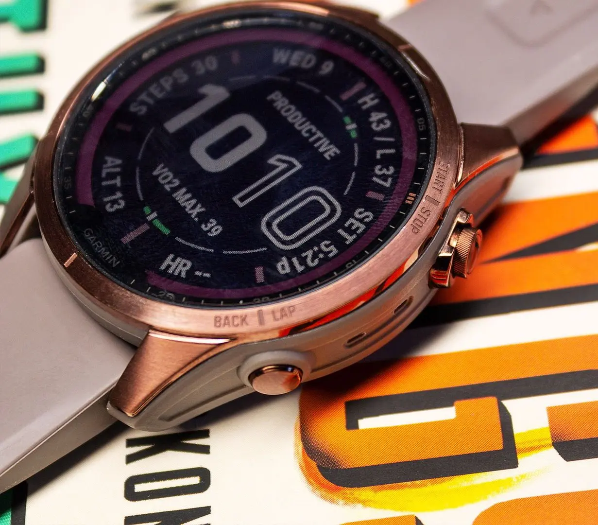 Смарт-часы Garmin Fenix 7S Sapphire Solar (Dark Bronze)