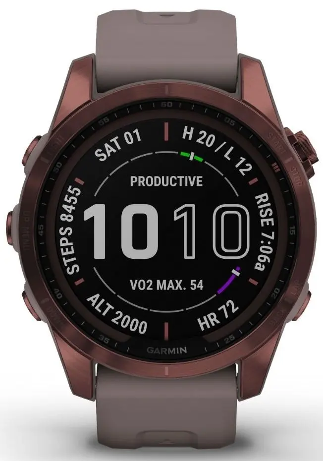 Смарт-часы Garmin Fenix 7S Sapphire Solar (Dark Bronze)