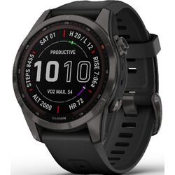 Ceas inteligent Garmin Fenix 7S Sapphire Solar (Titanium Charcoal Gray)