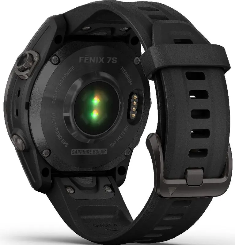 Ceas inteligent Garmin Fenix 7S Sapphire Solar (Titanium Charcoal Gray)