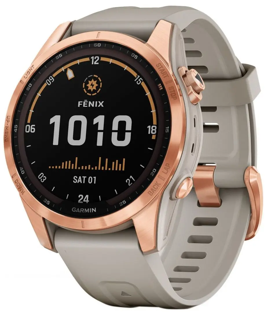 Смарт-часы Garmin Fenix 7S Solar (Rose Gold)