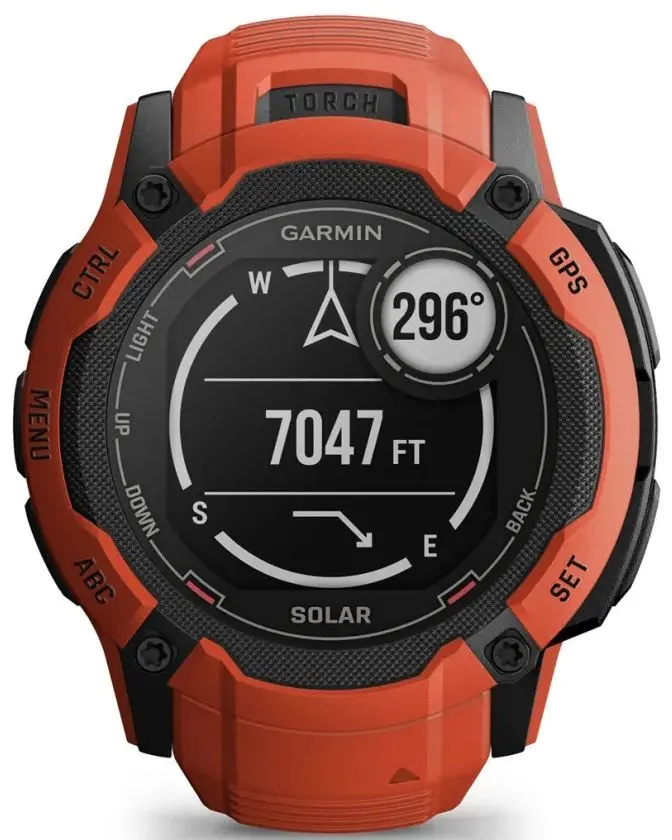 Смарт-часы Garmin Instinct 2X Solar (Flame Red)