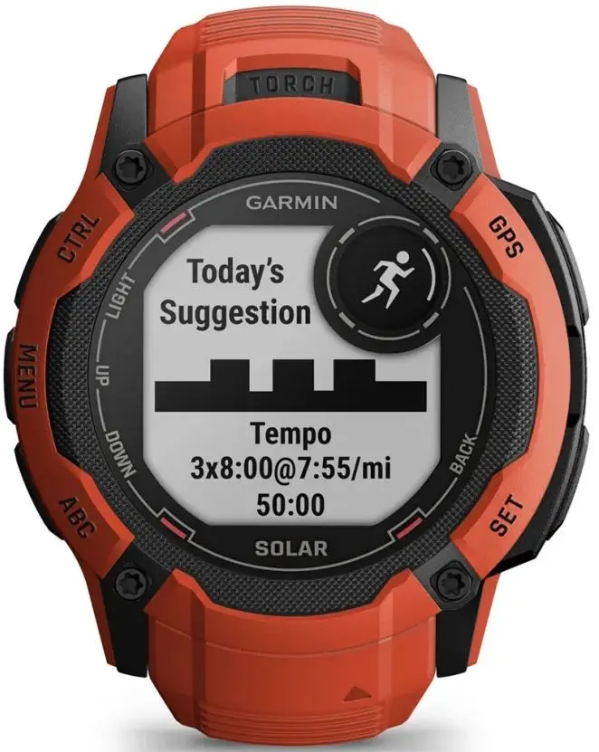 Смарт-часы Garmin Instinct 2X Solar (Flame Red)