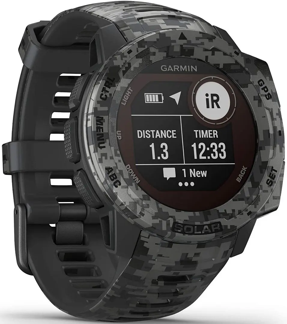 Ceas inteligent Garmin Instinct Solar Camo (Graphite Camo)