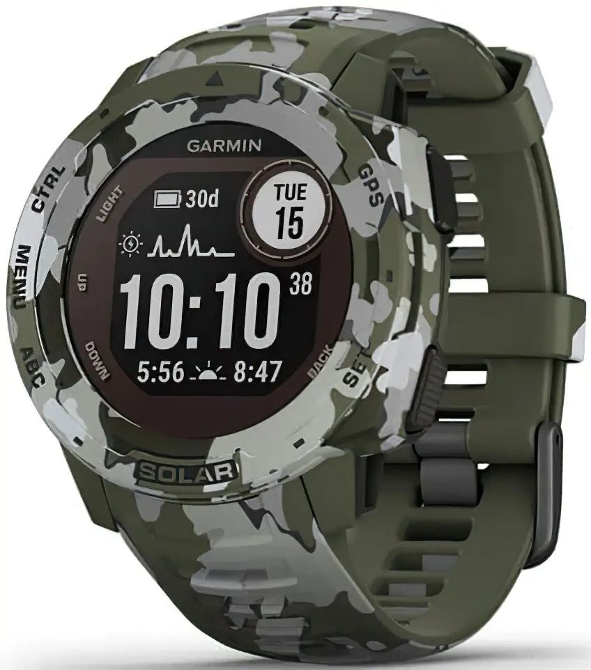 Ceas inteligent Garmin Instinct Solar Camo (Lichen Camo)