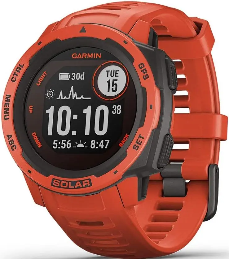 Смарт-часы Garmin Instinct Solar (Flame Red)