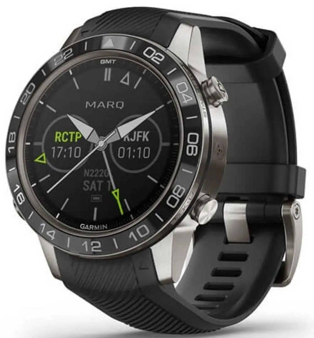 Ceas inteligent Garmin Marq Aviator Performance Edition (Silver/Black)