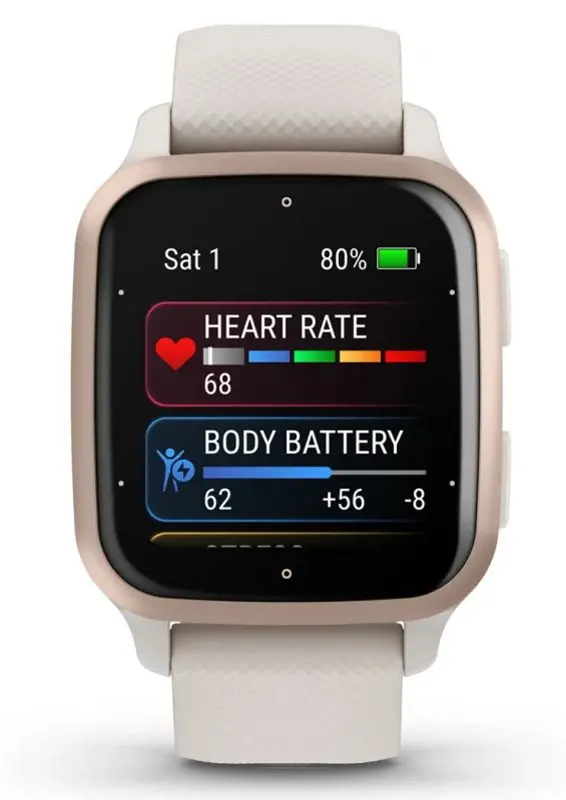 Ceas inteligent Garmin Venu Sq 2 Music Edition (Ivory)