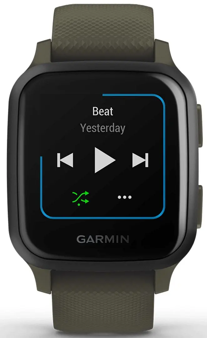 Ceas inteligent Garmin Venu Sq Music Edition (Slate Grey/Moss Green)