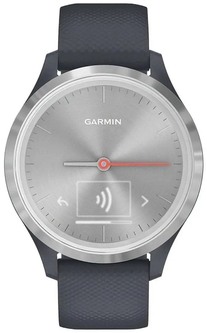 Смарт-часы Garmin Vivomove 3S Silicon Band (Granite Blue /Silver)