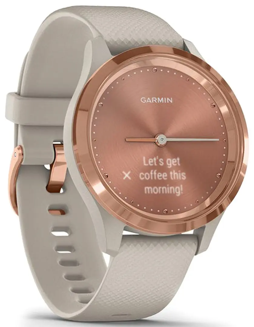 Смарт-часы Garmin Vivomove 3S Silicon Band (Light Sand/Rose Gold)