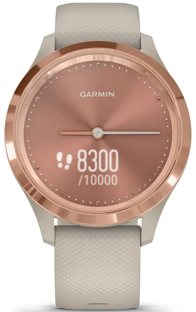 Смарт-часы Garmin Vivomove 3S Silicon Band (Light Sand/Rose Gold)