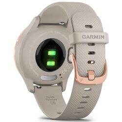 Смарт-часы Garmin Vivomove 3S Silicon Band (Light Sand/Rose Gold) Thumb