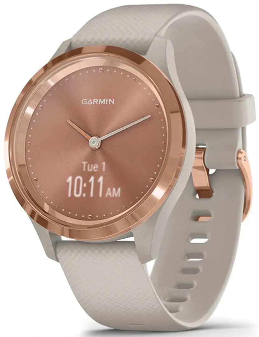 Смарт-часы Garmin Vivomove 3S Silicon Band (Light Sand/Rose Gold)