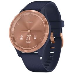 Ceas inteligent Garmin Vivomove 3S Silicon Band (Navy/Rose Gold)