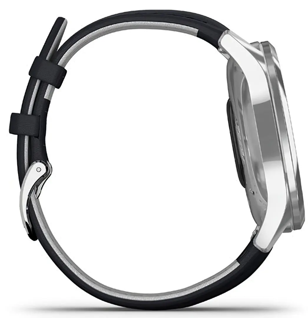 Ceas inteligent Garmin Vivomove Luxe Leather Band (Navy/Silver)