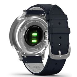 Ceas inteligent Garmin Vivomove Luxe Leather Band (Navy/Silver) Thumb