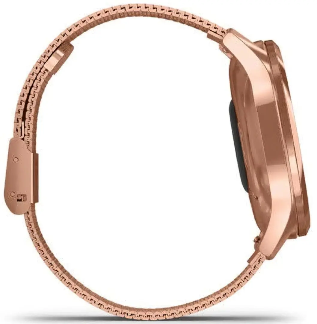 Ceas inteligent Garmin Vivomove Luxe Milanese Loop Band (Rose Gold/Black)