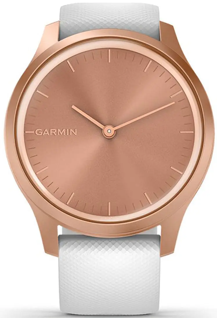 Ceas inteligent Garmin Vivomove Style Silicone Band (Light Sand/Rose Gold)
