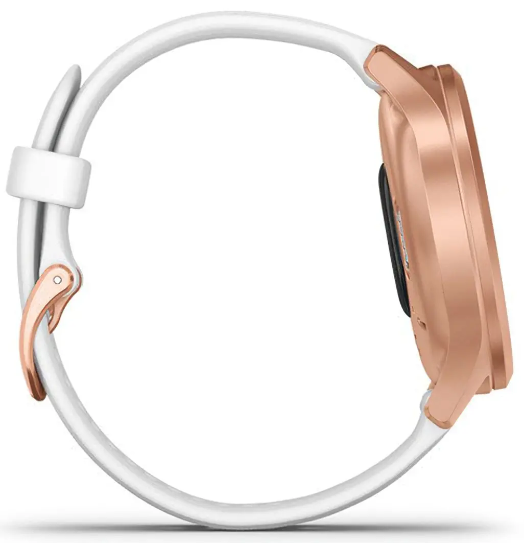 Ceas inteligent Garmin Vivomove Style Silicone Band (Light Sand/Rose Gold)