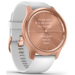 Ceas inteligent Garmin Vivomove Style Silicone Band (Light Sand/Rose Gold)