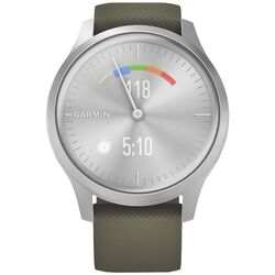 Ceas inteligent Garmin Vivomove Style Silicone Band (Moss/Silver) Thumb