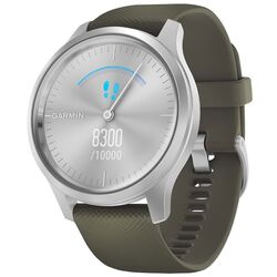Ceas inteligent Garmin Vivomove Style Silicone Band (Moss/Silver)