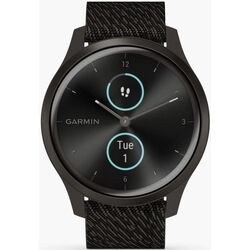 Смарт-часы Garmin Vivomove Style Woven Nylon Band ( Black Pepper/Graphite) Thumb