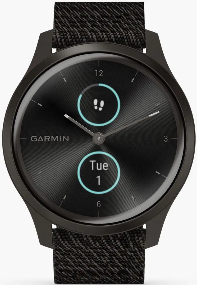 Смарт-часы Garmin Vivomove Style Woven Nylon Band ( Black Pepper/Graphite)
